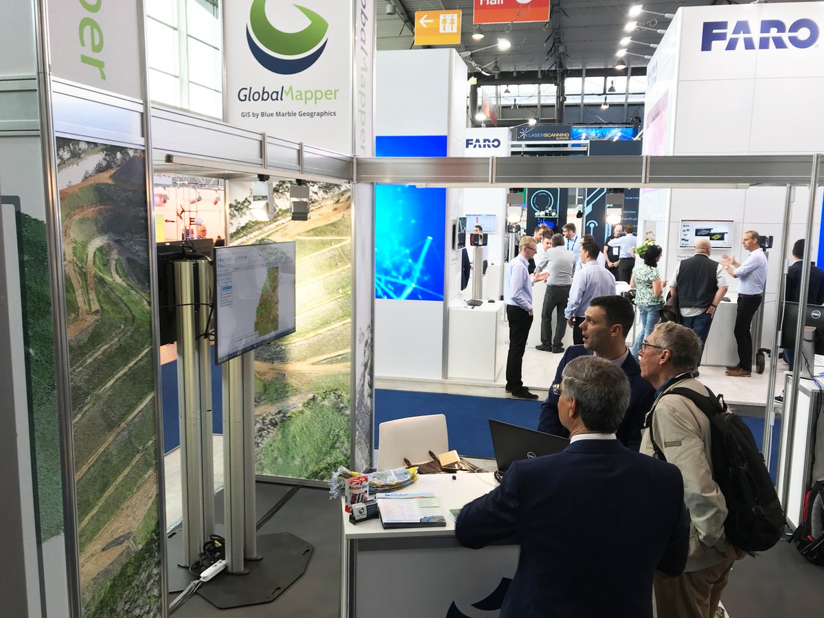 global_mapper's tweet photo. @BlueMarbleGeo is at #Intergeo19 showing off the latest features in Global Mapper v21. This version provides online map publishing with the new @mangomap and Global Mapper integration. Learn more: https://t.co/JvNGwYAQnV

#gis #webgis #mangomap #mango #mapping #lidar #drone #uav https://t.co/BfdEeUlHug