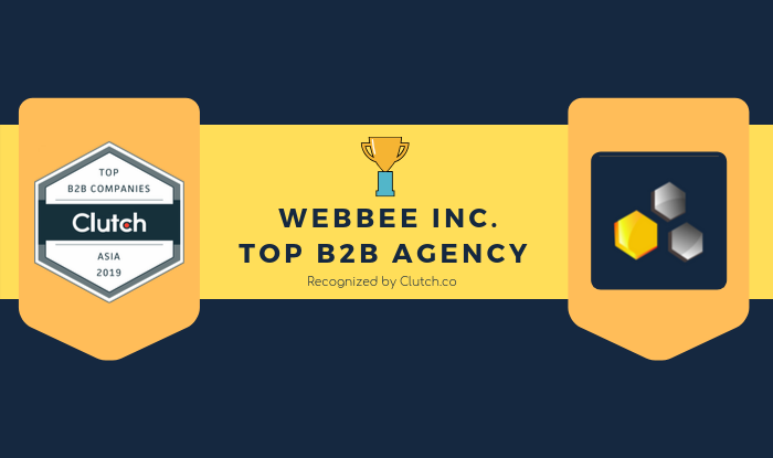 beaeInci's tweet photo. Webbee Inc. is excited to be recognized by https://t.co/Q3SWjUXgaa in their 2019 report of top B2B advertising and marketing agencies in Asia.

https://t.co/Sr5H8AkRje

#seo #digitalmarketing #marketing #onlinemarketing #advertising #markeingagencies #socialmediamarketing https://t.co/7iEEfd7wd9
