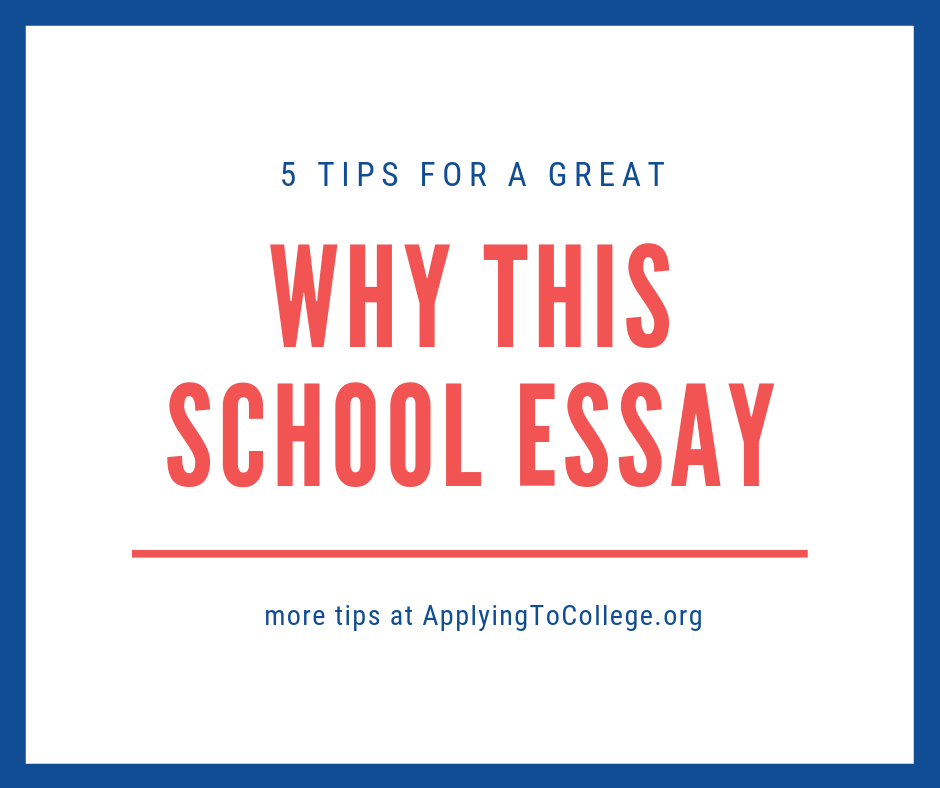 5 Tips for Conquering the “Why This School” Essay. #collegeessay #whythisschool applyingtocollege.org/2019/09/19/5-t…