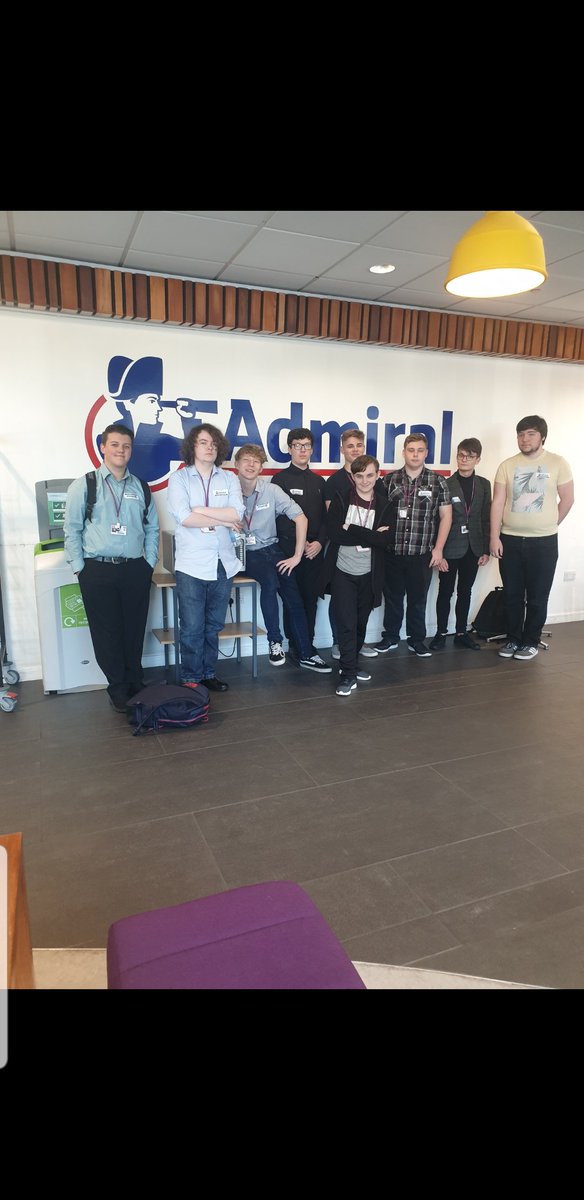 JessPike86's tweet photo. Fab afternoon at #Admiral Cardiff with #ColegGwent #CareersCollege and #BTECLevel3Computing students #MadeForYou #ApplyNow https://t.co/tjmPrYLQsE