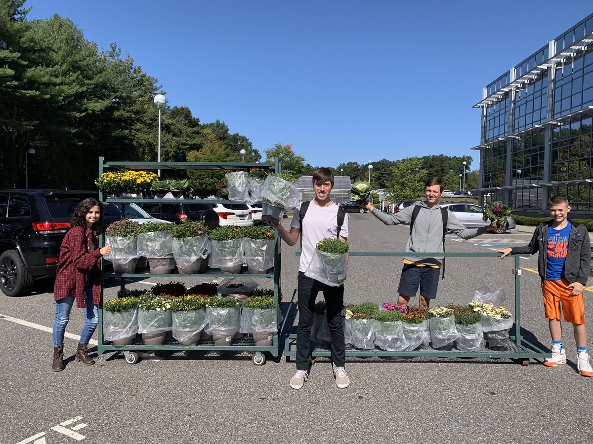 Fall Mums Sale. Tonight at open house. NHS lobby 6:30-8:30. Come support the Newtown Greenery😊