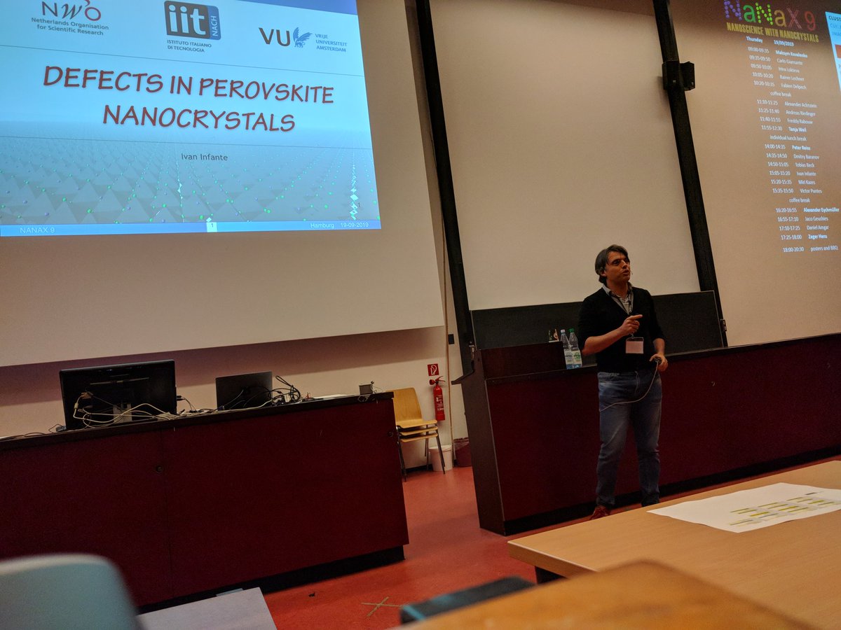 NanochemistryI1's tweet photo. Our perovsquad line up at #nanax9 day 3 with a poster by @ultimoboulevard coming in the evening session. Lots of alumni too. We miss you, @MannaLiberato! https://t.co/LjAynw4K1Z