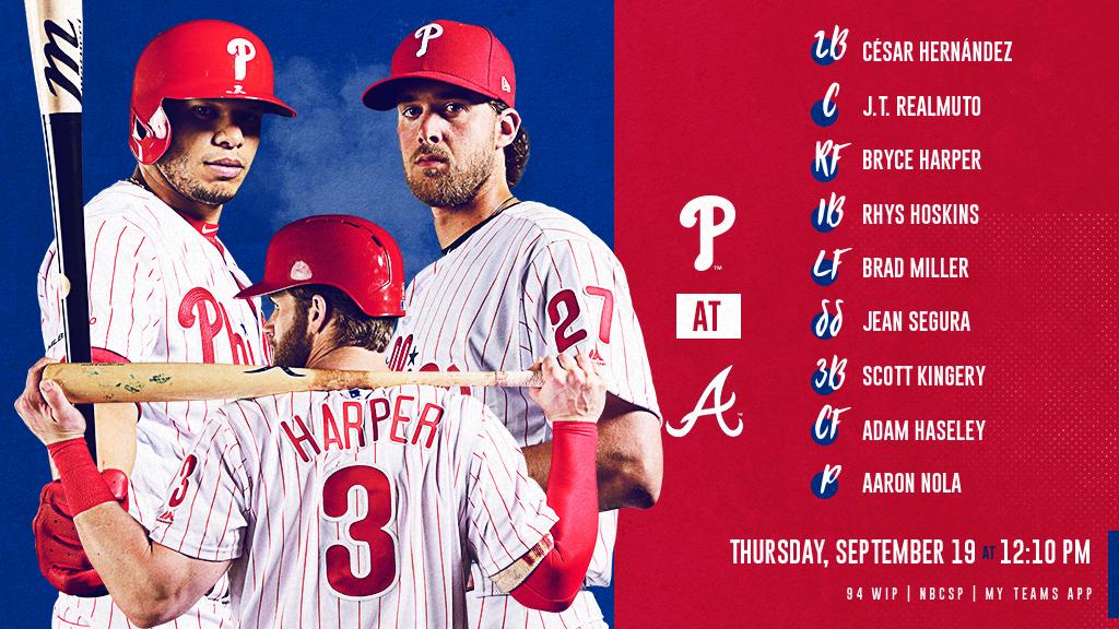 Phillies's tweet photo. #GeauxPhils | #RingTheBell

📺: @NBCSPhilly
📻: @SportsRadioWIP
💻📱: https://t.co/2fXcbReFTX or https://t.co/vgbMhIMsON https://t.co/1STw7pjh6W