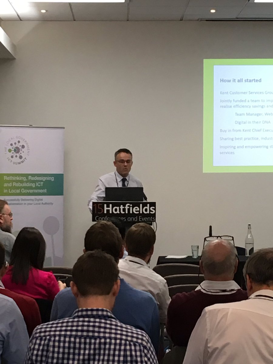 Back for the final leg of #Localgov #PublicSectorICT starting with <a href="/TWBC_Innovation/">Ian Hirst</a> on delivering ROI through user experience!