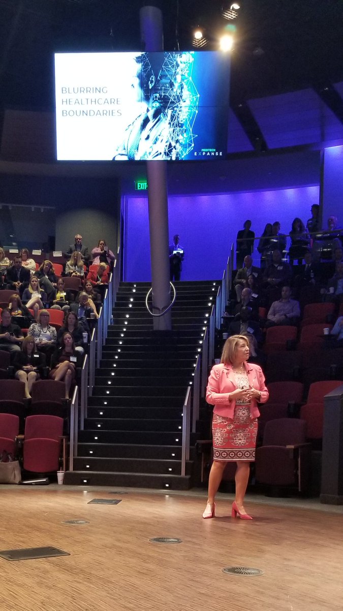 JM_Coughlin's tweet photo. Compelling Healthcare Innovation presentation by @MEDITECH Professional Services EVP, Hoda Sayed-Friel. Mobile Apps, AI, Population Health, Ambient Listening, Wearables, Data Capture and Compliance. #MEDITECH #MDCIO2019 https://t.co/SHrXrnE9Oa