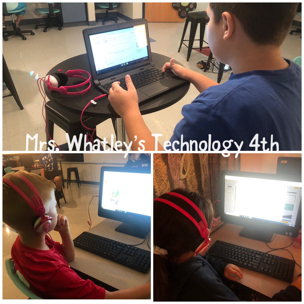 AshleyWhatley7's tweet photo. Learning Google Slides in 4th grade technology today! #Ourwhy #CSI1920 #AllinAllours https://t.co/cpsSyiTQw2