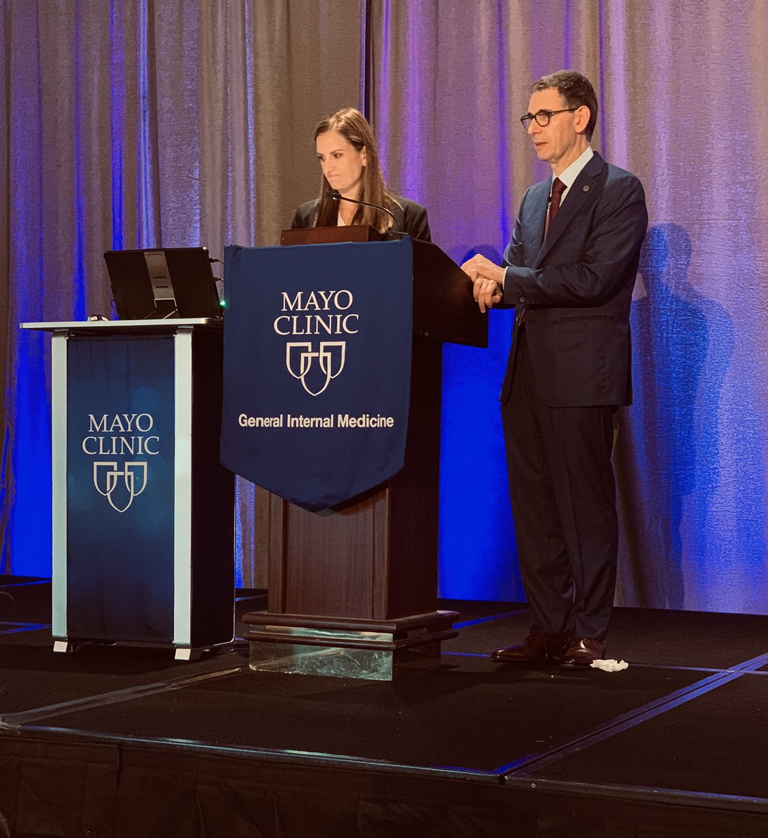 LindsayLWarner's tweet photo. Inspirational keynote speakers Dr.@GFarrugiaMD and Christina Zorn, J.D. at #GRIT2019 

“Doing more of the same (for women) is not going to be enough”

Takeaways:
💡Innovate, don’t copy
💡Walk the talk and empower others
💡Challenge yourself https://t.co/7irZJIBYL5