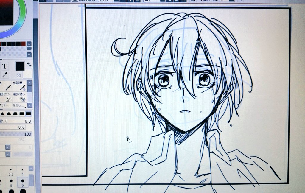 唐突に思い付いた特に描く予定のなかった漫画を唐突に描いてる。熱が冷めぬ内に描かねば! 