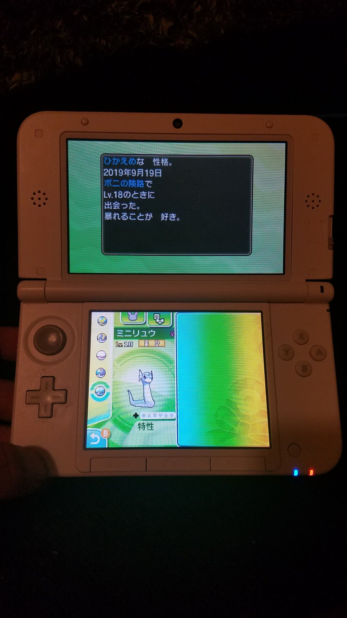 おさゆぅ 長かったあ ようやく 今更 夢特性ミニリュウげっとだー ポケモン Usum ミニリュウ 3vだった 不思議な鱗 マルチスケイル 夢特性 仲間呼び オシャボに入れられて良かった T Co Dxiak47yxi Twitter