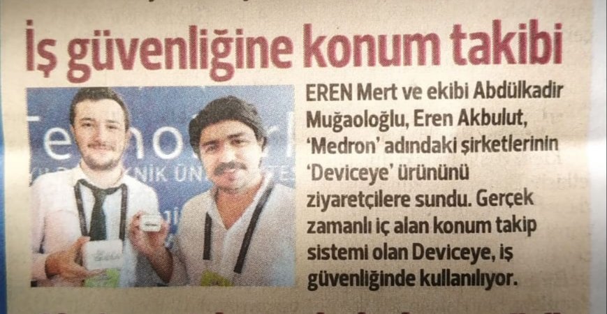 Geliştirdiğimiz "Deviceye" ürünlerimiz  Teknofest haberimiz ile bugün Hürriyet gazetesindeydi #TEKNOFEST #MilliTeknolojiHamlesi
