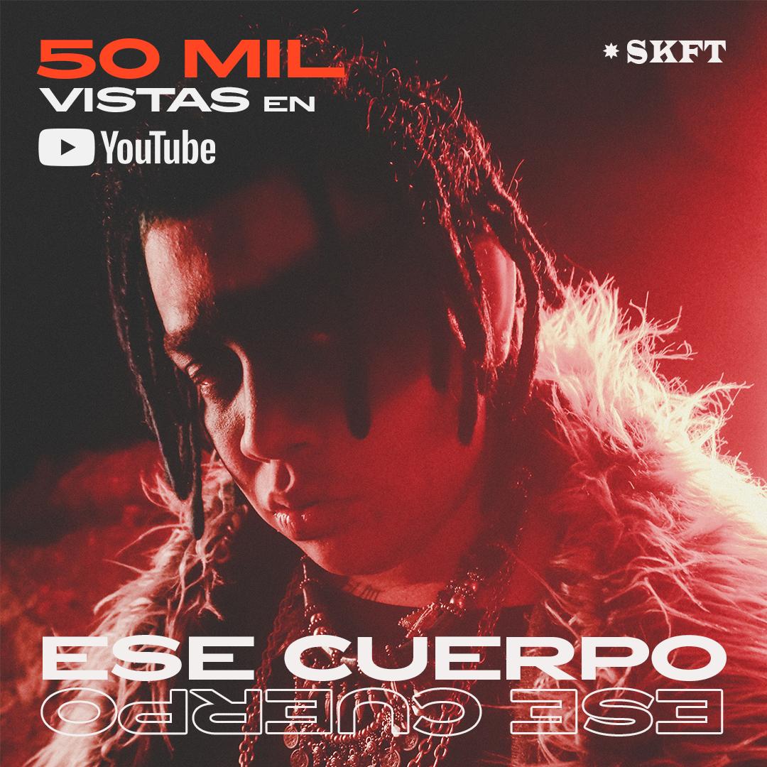 🤩¡GRACIAS! 🤩 El videoclip de #EseCuerpo ya tiene más de 50 mil vistas en YouTube.🔥 Sigue viéndolo aquí: youtu.be/IjJKKvfLJw0