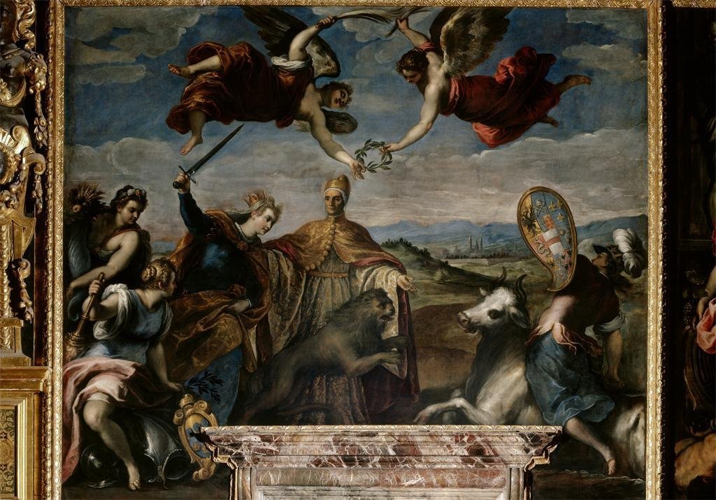 The Venetians later commission an allegorical painting of their victory to hang in the Doge’s palace. It shows the Lion of St. Mark fighting off Europa, emblazoned with the League's heraldry, astride a bull. A fitting summary of Europe’s most bizarre war.