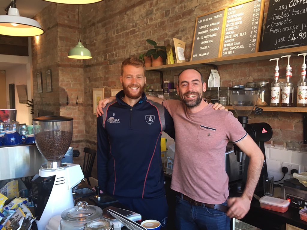 ivanthomas_5's tweet photo. Big thank you to @ViscountLinley for allowing me to assist with his morning prep at his fantastic shop @coffeeonthecrescent! Great insight into the hard work that goes into making a successful business! There is Latte art after cricket☕️#coffee #coffeeonthecrescent #cricketfamily https://t.co/kTivoFnzp3