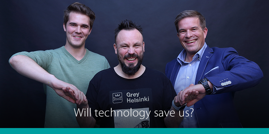 MetsoOfficial's tweet photo. Could #technology save us from #climatewarming? @PerttuPolonen and @janipuro discussing the next #digital leap and #technological #innovations that could possibly help us tackle #climatechange: https://t.co/emwsIuTFh0 #StudioPlanet https://t.co/P736U3pjQx