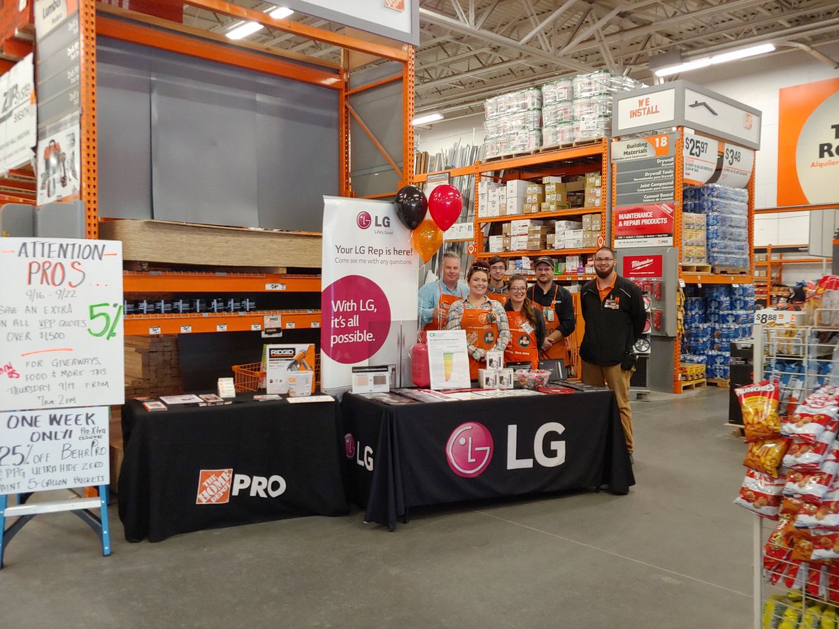 LGLaurenGrenier (@lglaurengrenier) on Twitter photo Home Depot #8923 Westfield MA
Pro Appreciation Day
Life's Good with LG in the house!
#LGHANortheast
#LGHABoston
<a href="/LGUS/">LG Electronics</a>
<a href="/LGRickSliney/">Rick Sliney</a> @LGBenBrown <a href="/LGGabyRivera1/">LGGabyRivera</a>
<a href="/JasonArigoni/">Jason Arigoni</a>
@LgCheriebrooks
<a href="/stevenlongmoor1/">Steven Longmoore</a>
<a href="/ShayThomasTHD/">Shay Thomas</a>
<a href="/hd8923/">Syamsul Hadi</a> Home Depot #8923 Westfield MA
Pro Appreciation Day
Life's Good with LG in the house!
#LGHANortheast
#LGHABoston
<a href="/LGUS/">LG Electronics</a>
<a href="/LGRickSliney/">Rick Sliney</a> @LGBenBrown <a href="/LGGabyRivera1/">LGGabyRivera</a>
<a href="/JasonArigoni/">Jason Arigoni</a>
@LgCheriebrooks
<a href="/stevenlongmoor1/">Steven Longmoore</a>
<a href="/ShayThomasTHD/">Shay Thomas</a>
<a href="/hd8923/">Syamsul Hadi</a>