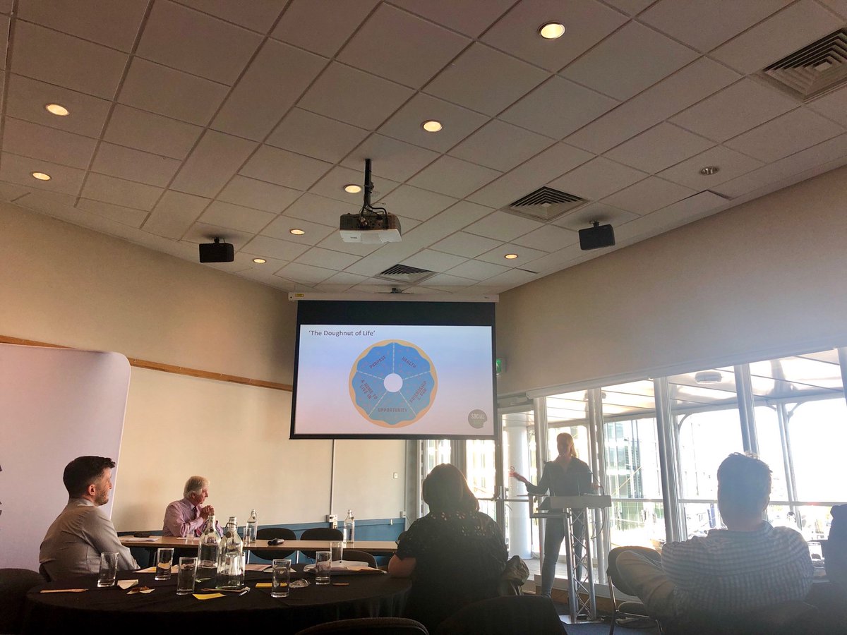 SocialBite_'s tweet photo. Finishing todayโs #HousingFirstConnect with our @JaneyBruce & โThe Doughnut of Lifeโ. Inspiring us all to really believe what is possible for people to live a good & full life ๐๐ https://t.co/A09Hsan2uI