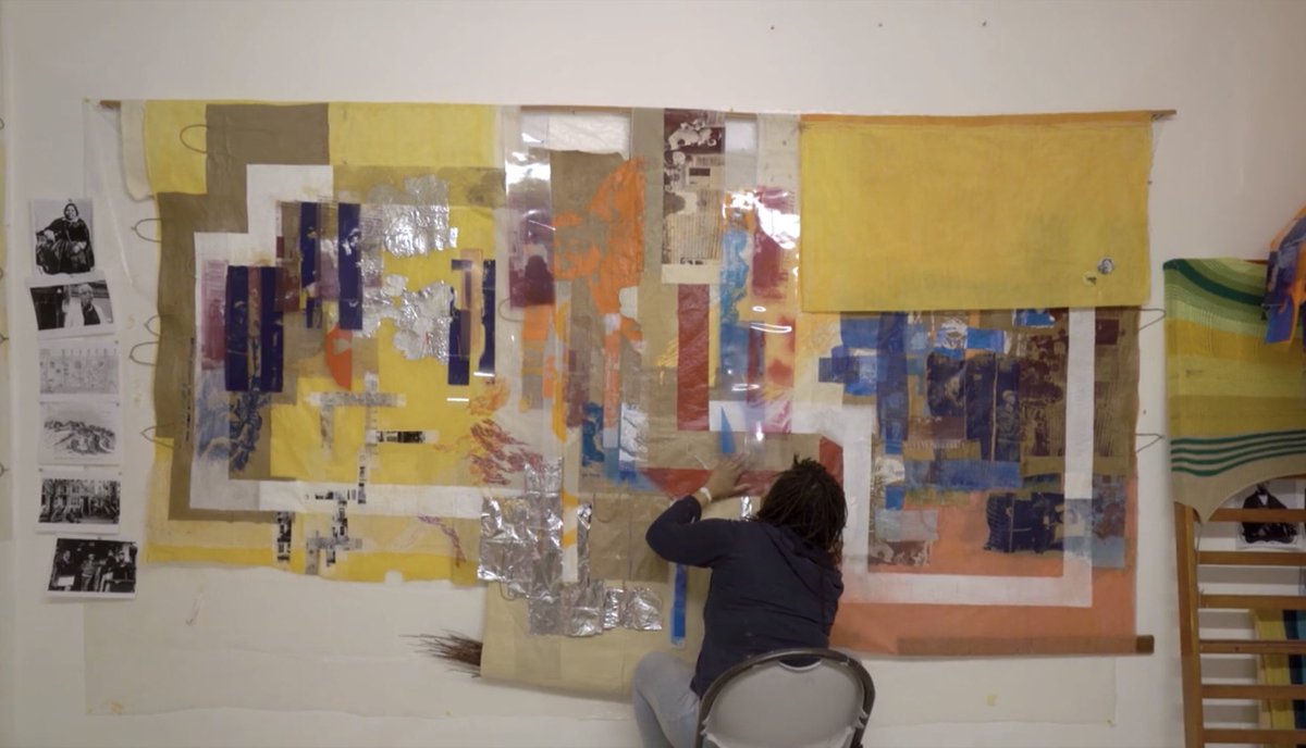 SandenWolff's tweet photo. Tomashi Jackson’s work for the #WhitneyBiennial discusses the displacement and gentrification woven into the social history of NYC. This installment of our biennial series will take you beneath the surface of Jackson’s layered practice. https://t.co/F7mVUpAtQc 
Dir.Noah Therrien https://t.co/9CvMtbsaQ6