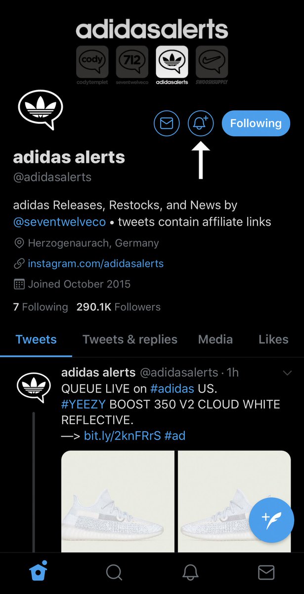 adidas us twitter