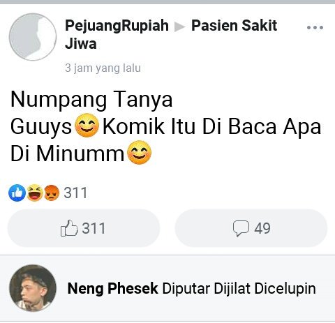 Pintar nya warga +62 ini 😂
#malamjumat #YaBodoAmatYaBacotAmat #JokowiDatangAsapBeres