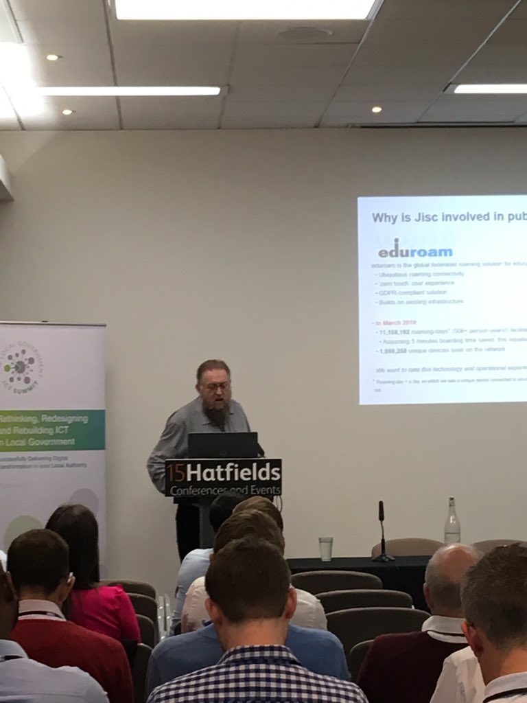 And our closing session of the day with <a href="/markoleary/">Mark O’Leary</a> on #govroam and supporting your digital workforce #PublicSectorICT