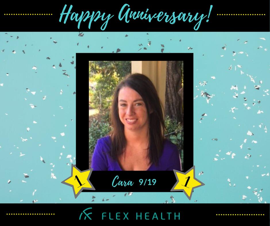 JoinFlexHealth's tweet photo. Happy workiversary Cara! #workanniversary https://t.co/FBvYXB5Ol2