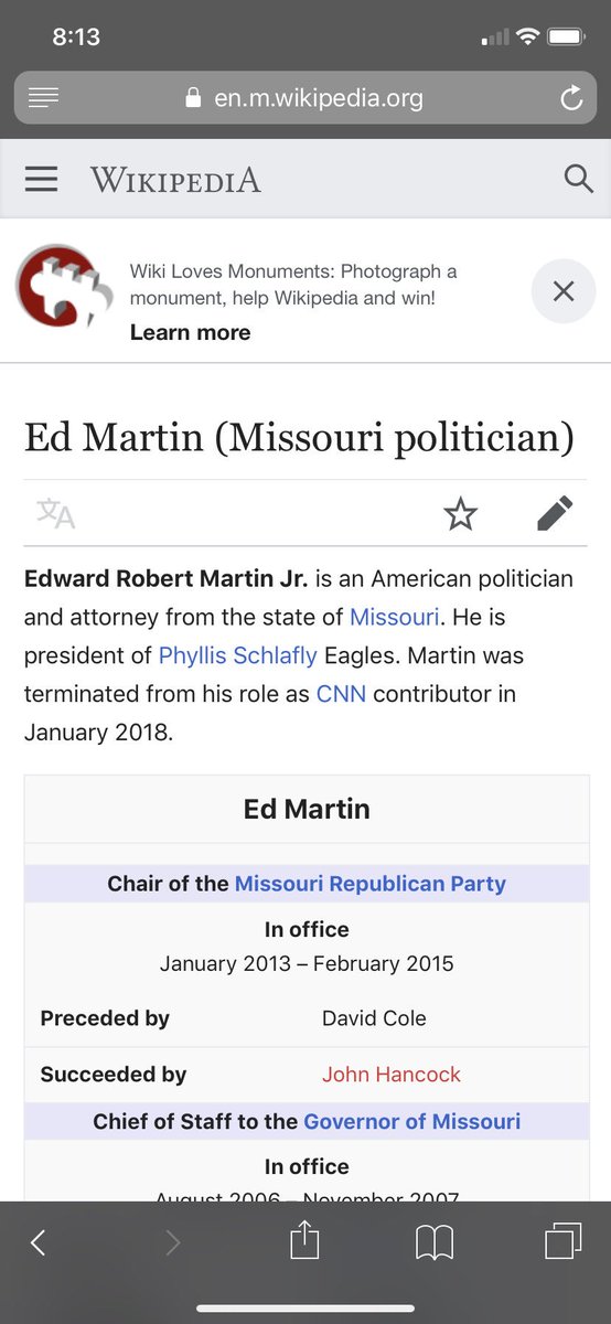 8/ Mitchell Milleville of Knowink (electronic poll book maker and supplier) used to campaign for Missouri Republican Ed Martin who is president of Phyllis Schlafly Eagles.