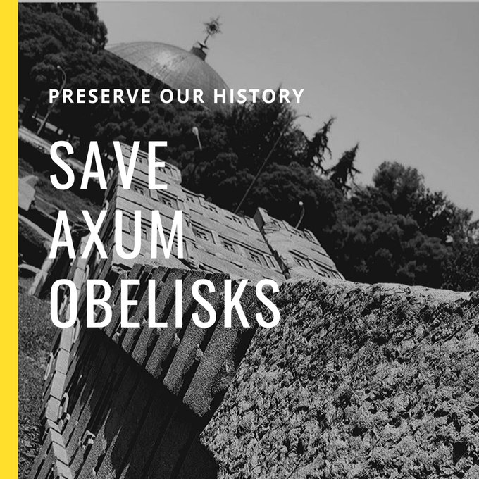 adeytigray_'s tweet photo. Mr. Prime Minister @AbiyAhmedAli 

I am looking forward to hearing from your office about the progress made to renovate the Obelisks of Axum. 

Everyone please use the #SaveAxumObelisks hashtag while requesting. This should def trend in #Ethiopia🙏 

#SaveAxumObelisks @PMEthiopia https://t.co/OZXWbUKIzG