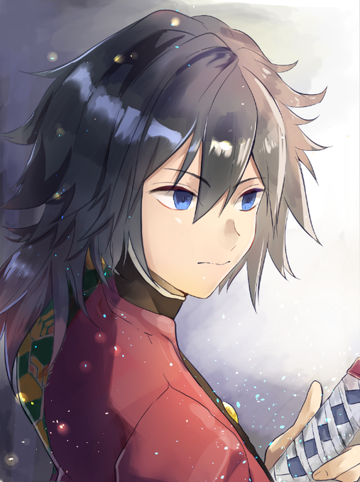 千邑のアーカイブさんがTwitterに投稿した冨岡義勇(鬼滅の刃)のイラスト。