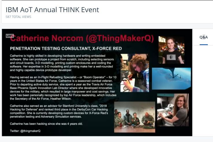 MikeBoo92416519's tweet photo. Here from a Hacker!   IBM AoT Annual THINK Event!

#IBMAoTTHINK2019 https://t.co/HMrVr4KmyE