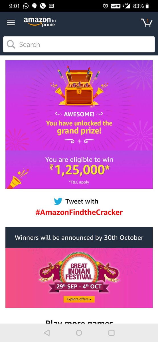 singhania6's tweet photo. #AmazonFindtheCracker https://t.co/WX1844GeIr