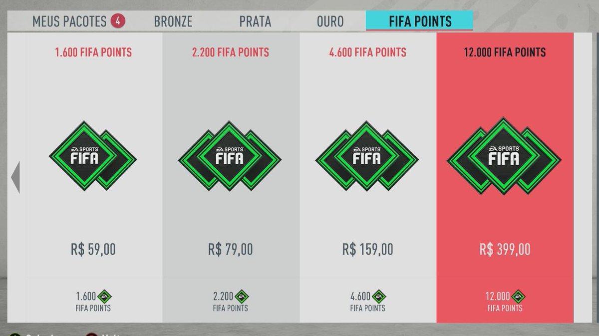 🎮 Rodrigol 🎮 on X: Aumento de preço confirmado! 12.000 de FIFA Points no  Xbox One é R$400  / X