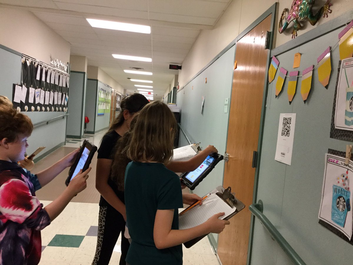 It’s National Talk Like A Pirate Day! Mrs. Angell and Mrs. Jekisek’s classes are going on a problem-based treasure hunt throughout the school using iPads and QR codes. <a href="/giftedrrisd/">Raine Maggio</a> @enrichrrisd