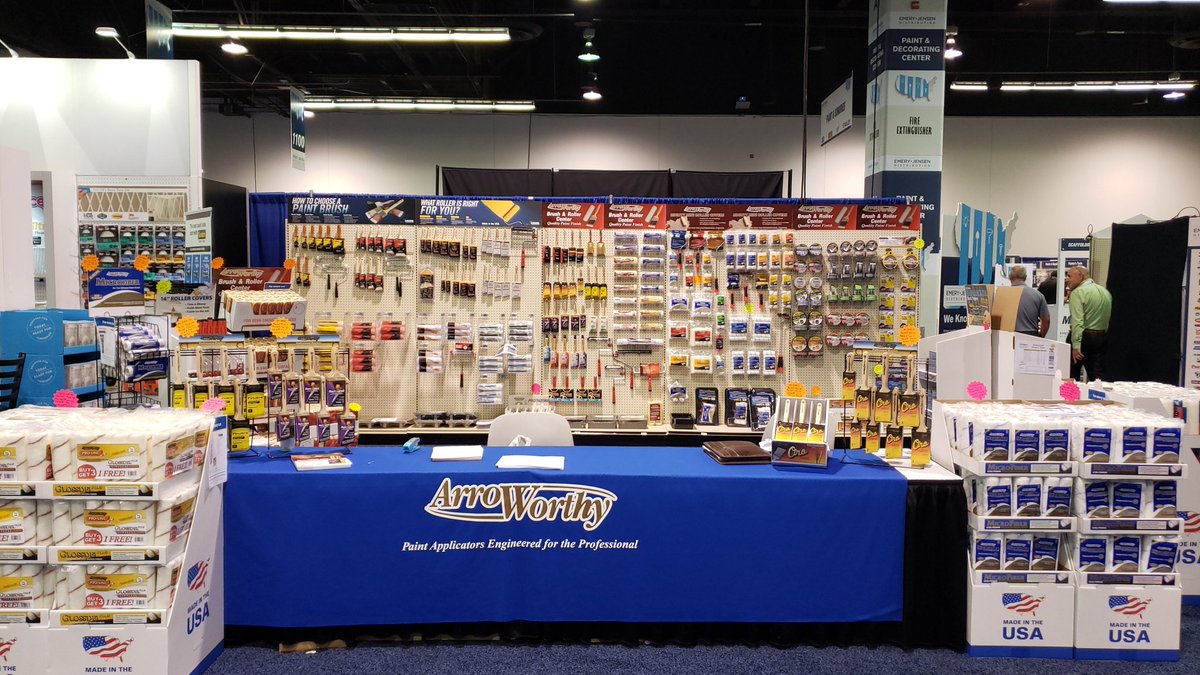 Arroworthy_NY's tweet photo. We're here at the #EJD show in #Anaheim come see us at booth 811 #Arroworthy #paint #tools #ToolsForTheProPainter https://t.co/f9pAa0vGCG