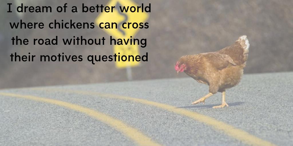ManagedMaint's tweet photo. Chickens need not be questioned.
#ThursdayThoughts #ThursdayMotivation https://t.co/WIxpb1fu0L