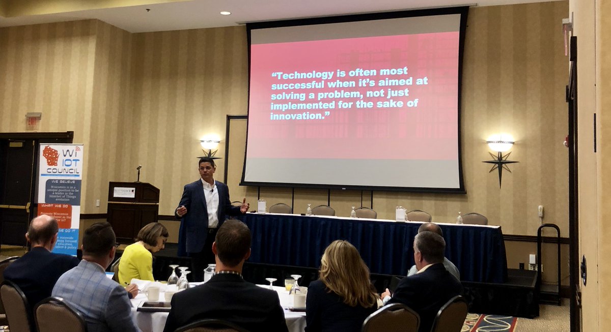 ShebCoEDC's tweet photo. A successful first inaugural event for the Wisconsin Internet of Things council (IoT) kicked off on Sept 17. 

Click here https://t.co/TKwPwF0GUa for more information and how you can join in on the conversation. https://t.co/BAEaSSGnPa