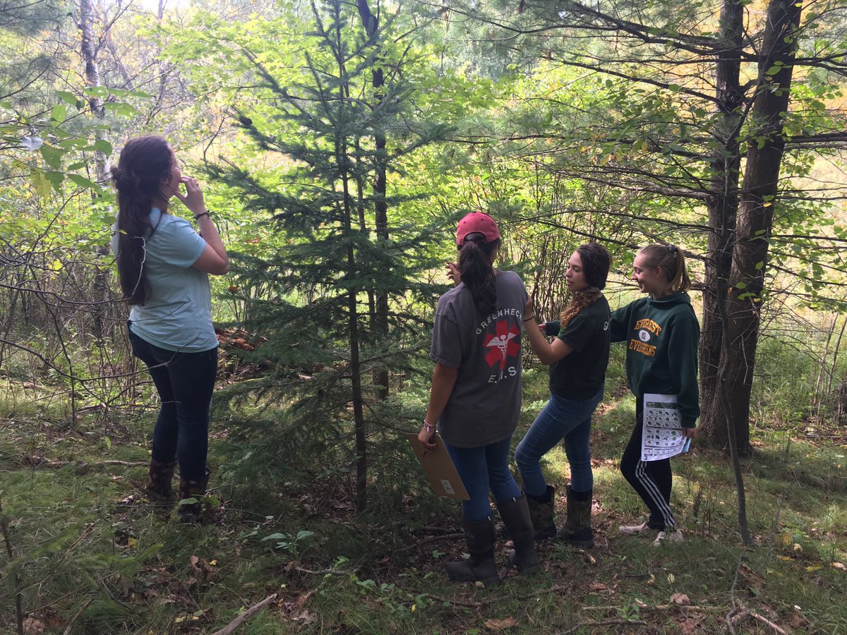 abelscience's tweet photo. Science students conducting Tree Population Inventory at 40 acre DCE Eau Claire River Nature Center. Thank you 1965 School Board and committee for being Future Ready when the site was purchased!  It is used to this day!   #everestpride #dcesrh https://t.co/T3ZBnroqQE