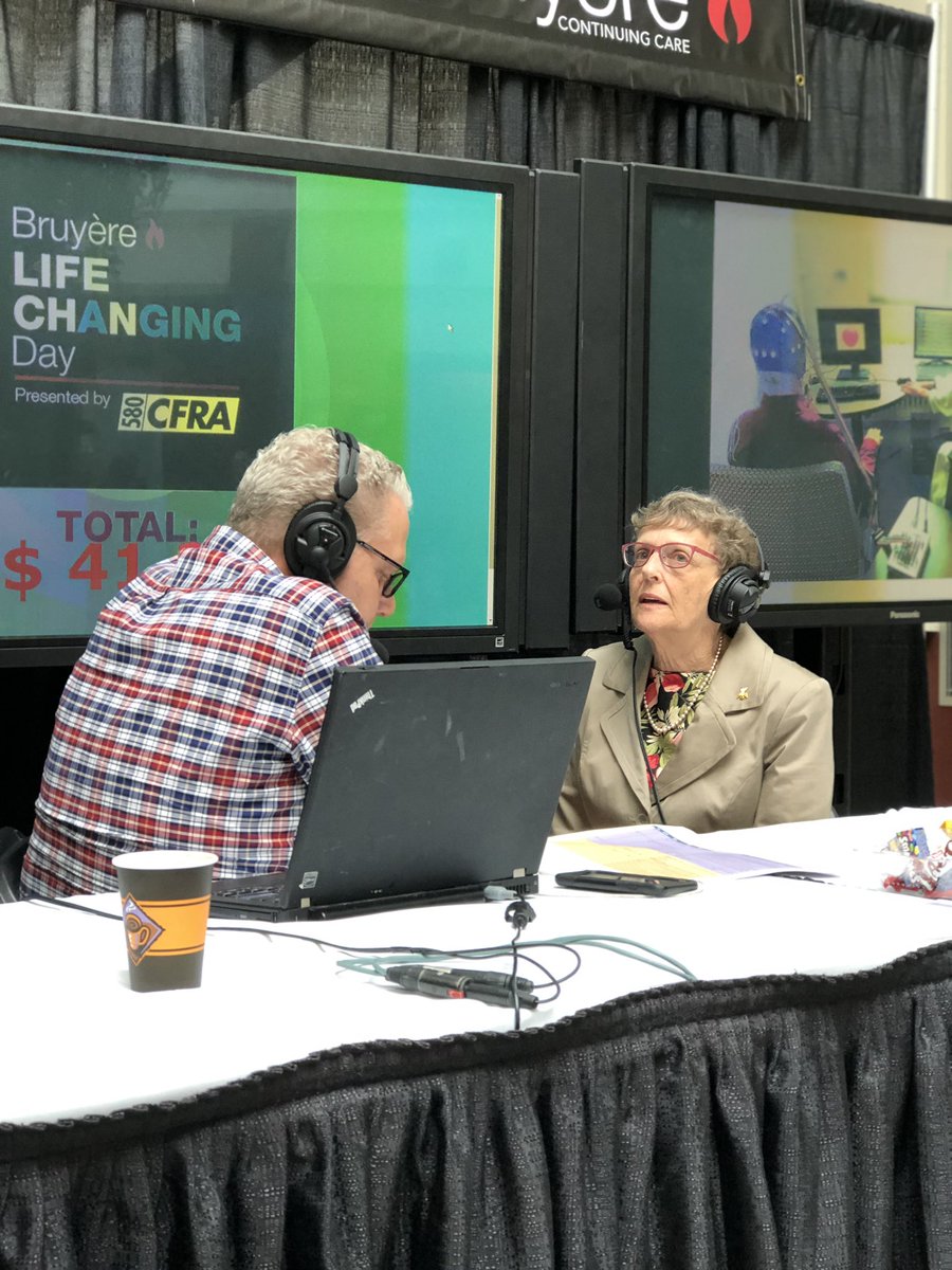 bruyerehealth's tweet photo. Up next on @CFRAOttawa it’s Dena! A graduate of @bruyerecare’s geriatric day hospital. Dena wishes that all older adults could access programs like these to improve their strength and live longer in the comfort of their homes, safely. #lifechangeday #give https://t.co/GTVsCf5DLx