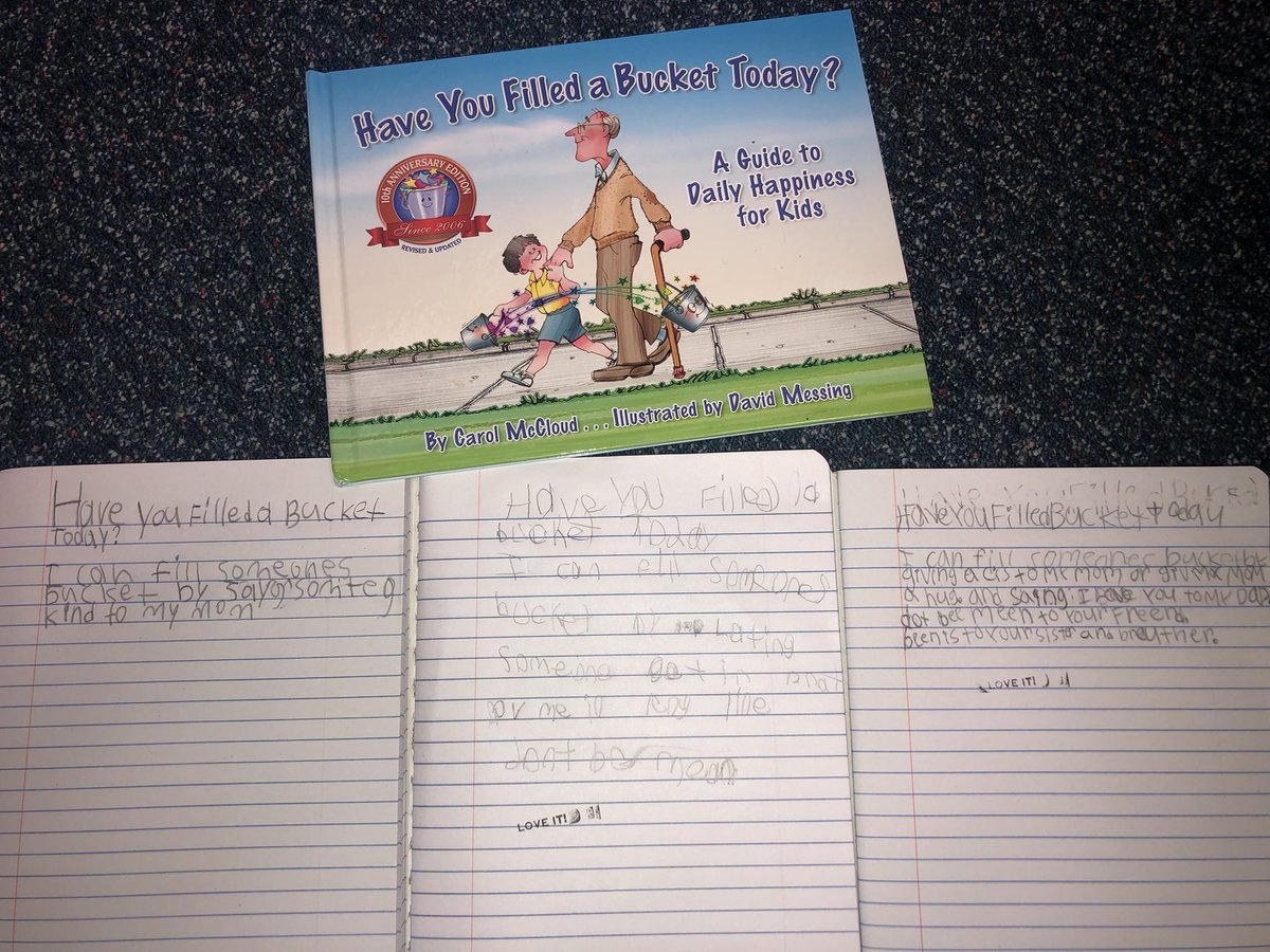 MrsMiksch23's tweet photo. Learned all about kindness today and even came up with ways to fill up each other’s buckets! #kindnessIsOurCompass https://t.co/fFi6nJUGzR