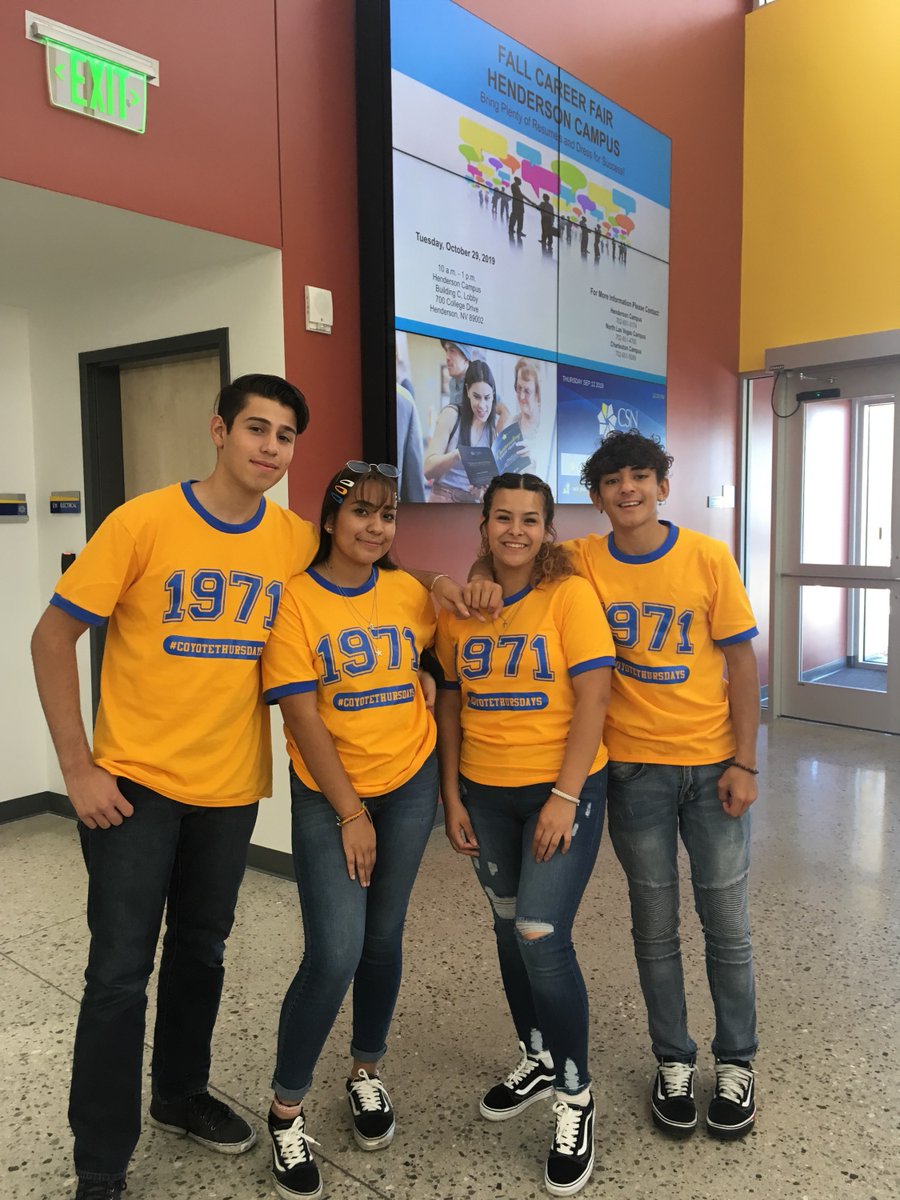 NevadaASCSN's tweet photo. It's our FAVORITE day of the week! #CoyoteThursdays share your photos with us so we can highlight your school spirit and pride! 🐺💙💛🤘 https://t.co/FCkOpSdlVh