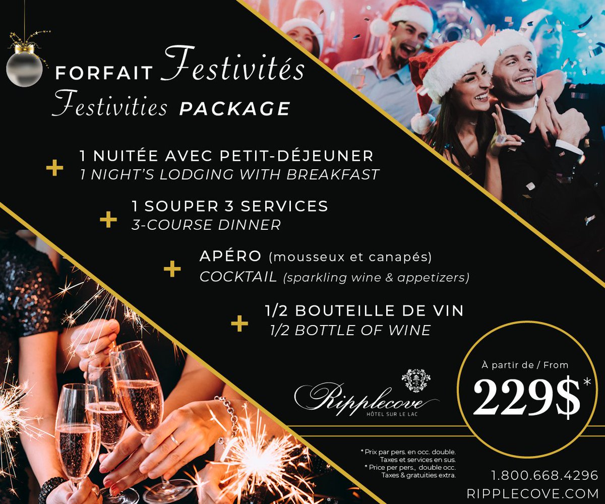 Votre party de bureau du temps des Fêtes est-il planifié? Si ce n'est pas le cas, sachez qu'il nous reste de belles disponibilités...
//
Is your holiday office party planned already? If it's not the case, know that we still have great dates available...