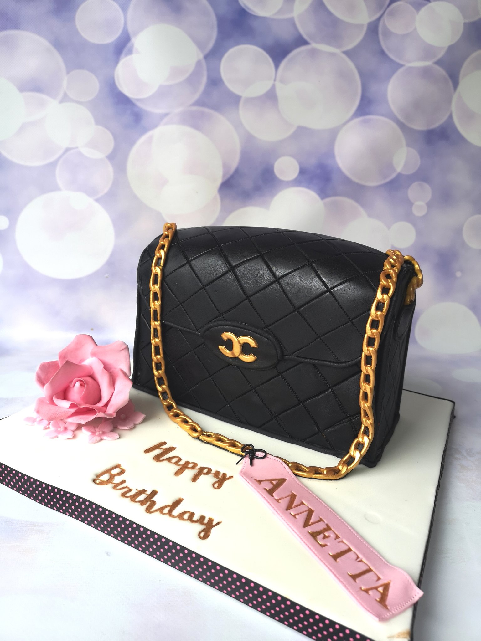 Chanel Bag Cake - Celestial Desserts and Bakery