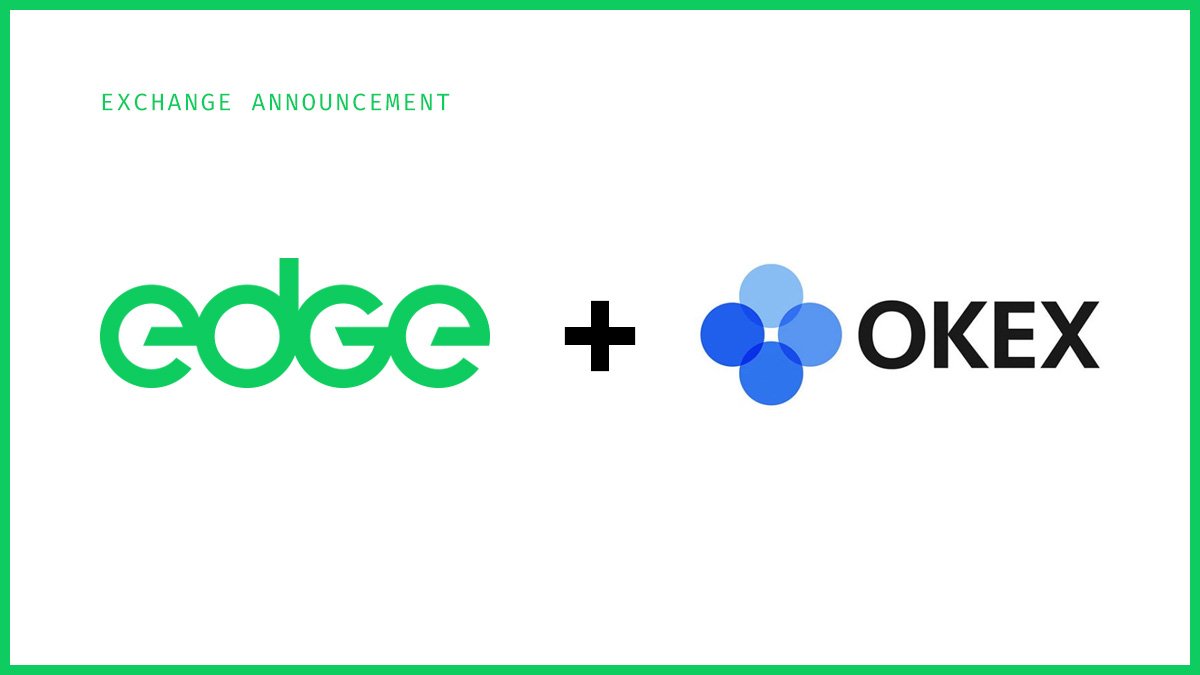 edgenetwork's tweet photo. $EDGE is now tradable on @OKEx: https://t.co/0BDozGF2US https://t.co/MNkOcr0VKv