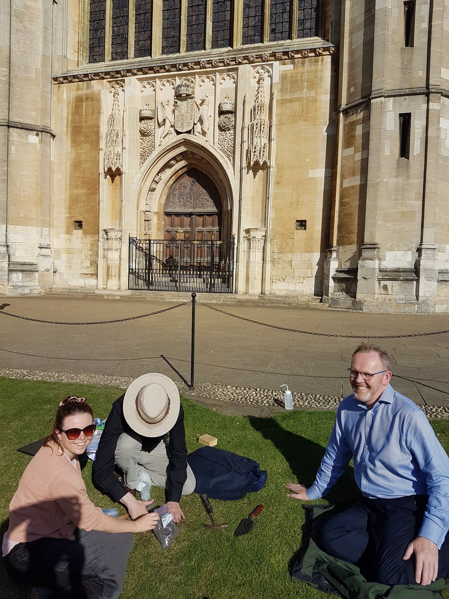 What a fun afternoon sampling soil for nematodes and setting traps for beetles on the back lawn of King's. Super excited to see what we get!