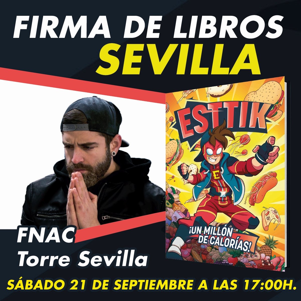 EdHidra's tweet photo. 📢 ¡Este fin de semana @esttiksp estará firmando su cómic en Andalucía!

Viernes en Málaga a las 18:00 en @casadellibro 
Sábado en Sevilla a las 17:00 en @Fnac_ESP 

¡Consigue tu ejemplar firmado por #Esttik! 📚✍️📷 https://t.co/pTVhK4R2eY