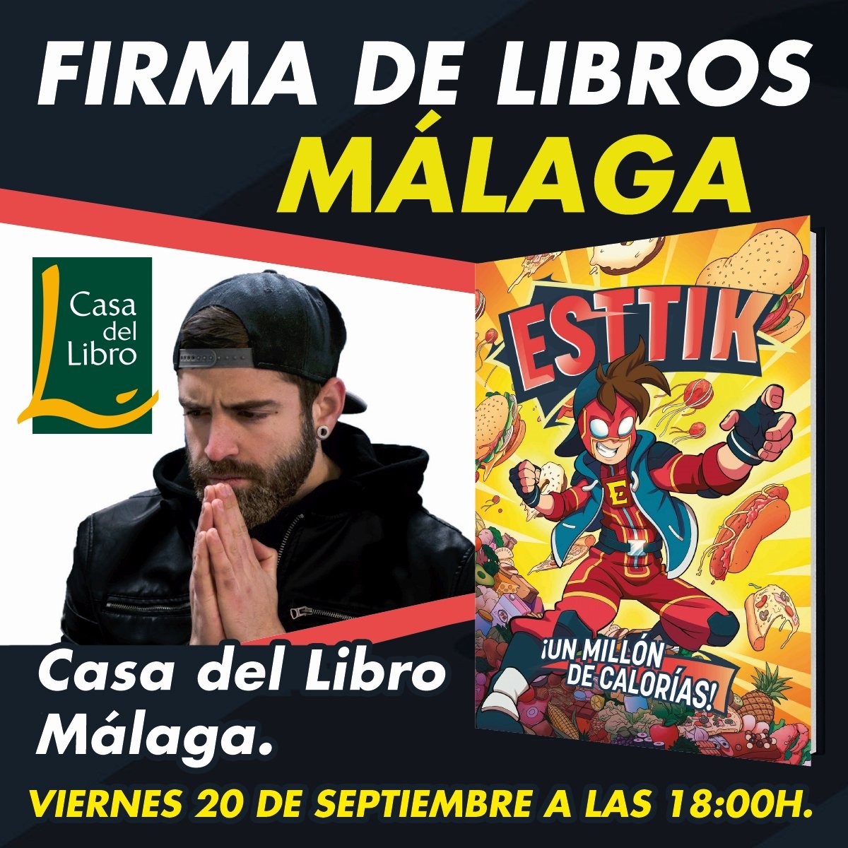 EdHidra's tweet photo. 📢 ¡Este fin de semana @esttiksp estará firmando su cómic en Andalucía!

Viernes en Málaga a las 18:00 en @casadellibro 
Sábado en Sevilla a las 17:00 en @Fnac_ESP 

¡Consigue tu ejemplar firmado por #Esttik! 📚✍️📷 https://t.co/pTVhK4R2eY