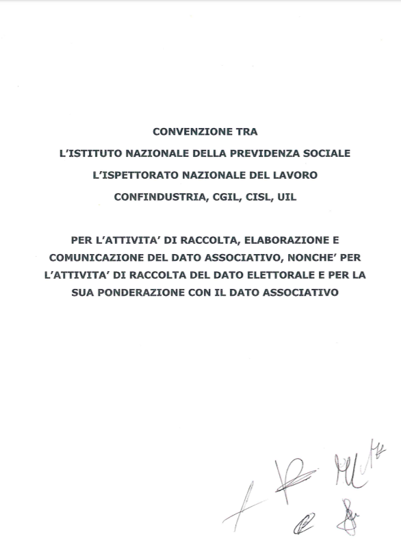 bollettinoADAPT's tweet photo. Il testo della convenzione per la misurazione della #rappresentanza, firmato oggi da 
@Confindustria, @cgilnazionale, @CislNazionale, @UILofficial, @INPS_it, @INL_gov.
      
https://t.co/csfpIE4BqB https://t.co/MlZWYdD7AW