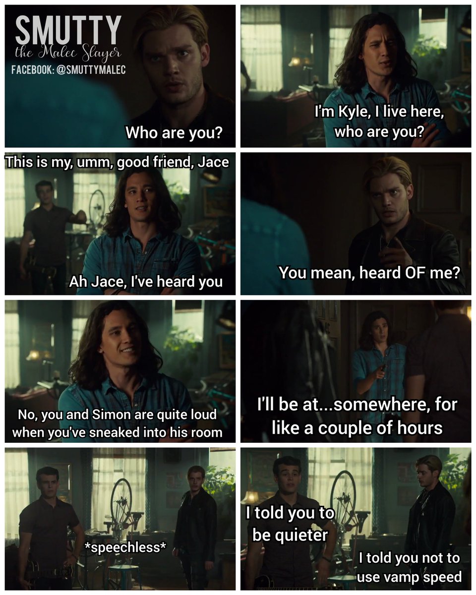 MalecSmutty's tweet photo. When you roomie is way to loud
Jimon today :)
#SaveShadowhunters #jimon #jimonedit #freeshadowhunters #shadowhunters #shadowhuntertv #shadowhuntersedit #jaceherondaleedit #simonlewis #shadowhuntersseason2 #shadowhuntersseason3 #malec #aleclightwoodedit #magnusbane #magnus #lgbt https://t.co/pp1gZKATza