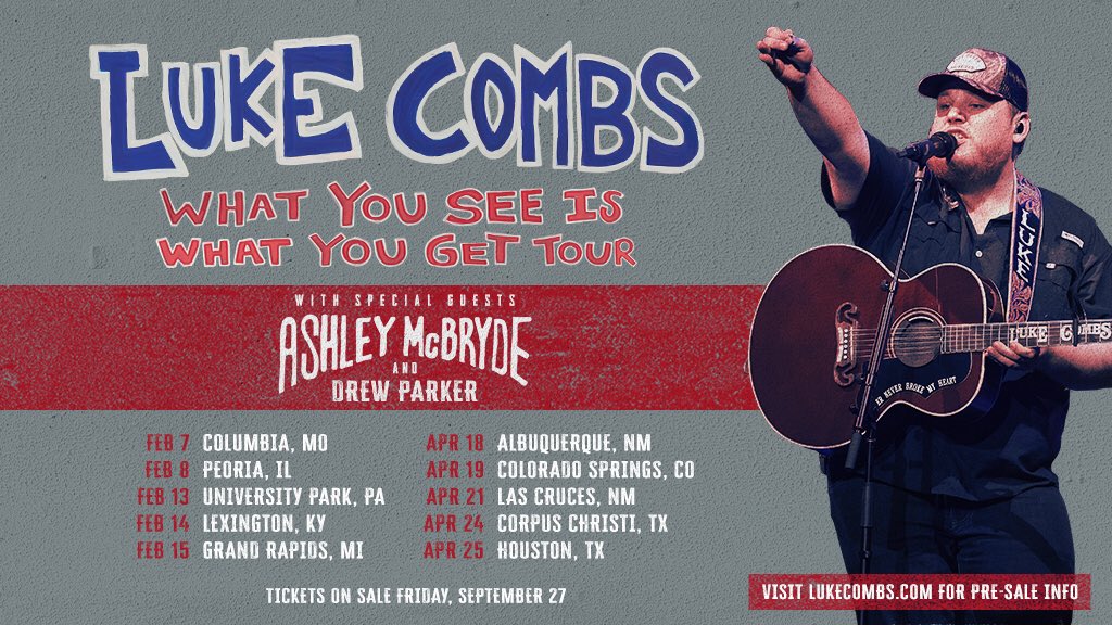 Luke Combs Confirms 25 New Stadium Shows With 2024, 45 OFF