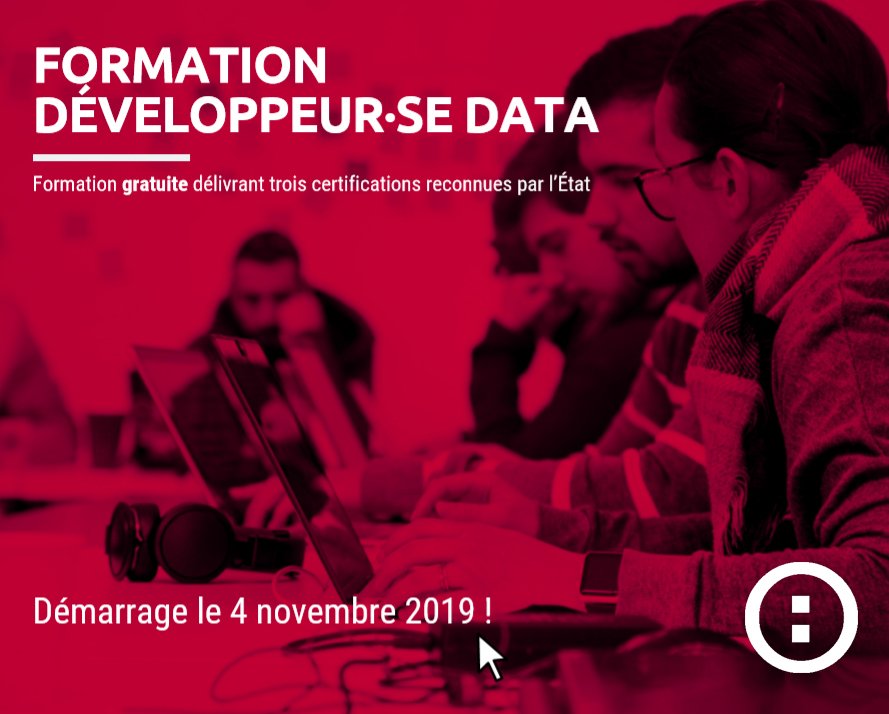 Les candidatures sont toujours ouvertes pour la #formation Développeur-euse DATA à @GrenobleSimplon.
🔹7 mois de formation intensive au #métier de #développeur.se #DATA, 8 semaines de stage en #entreprise ! #VersUnMetier
En savoir plus
➡️drive.google.com/file/d/1if52MD…