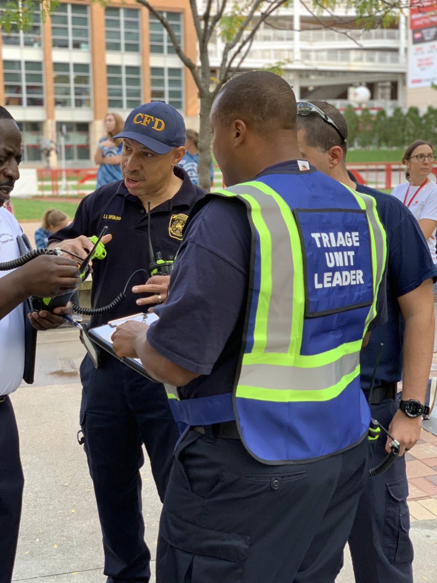 christahyson's tweet photo. PARTNERSHIPS make it happen! 
🚨🚨🚨🚨🚨🚨🚨🚨🚨🚨🚨
A huge THANK YOU to everyone- from hospitals, to first responders, Hazmat to local colleges, to the @Reds for making today’s ⚠️@HamCoMCI ⚠️ a great learning experience for our region! #MCI2019 #FTX #THISISANEXERCISE https://t.co/Q9N55ejBGr